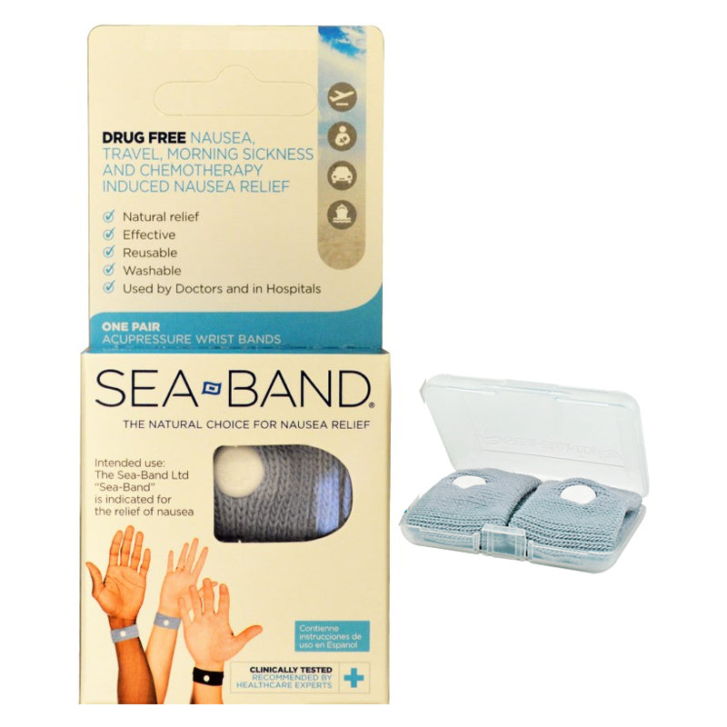 Sea-Band Accupressure Wrist Band, Adult, Bilingual Package 1 Each
