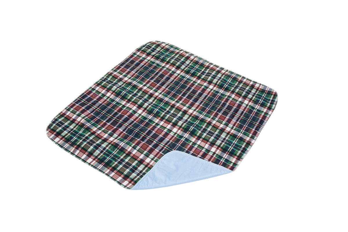 Quik-Sorb Plaid Top Bed Pad, 34" x 36" 1 Each