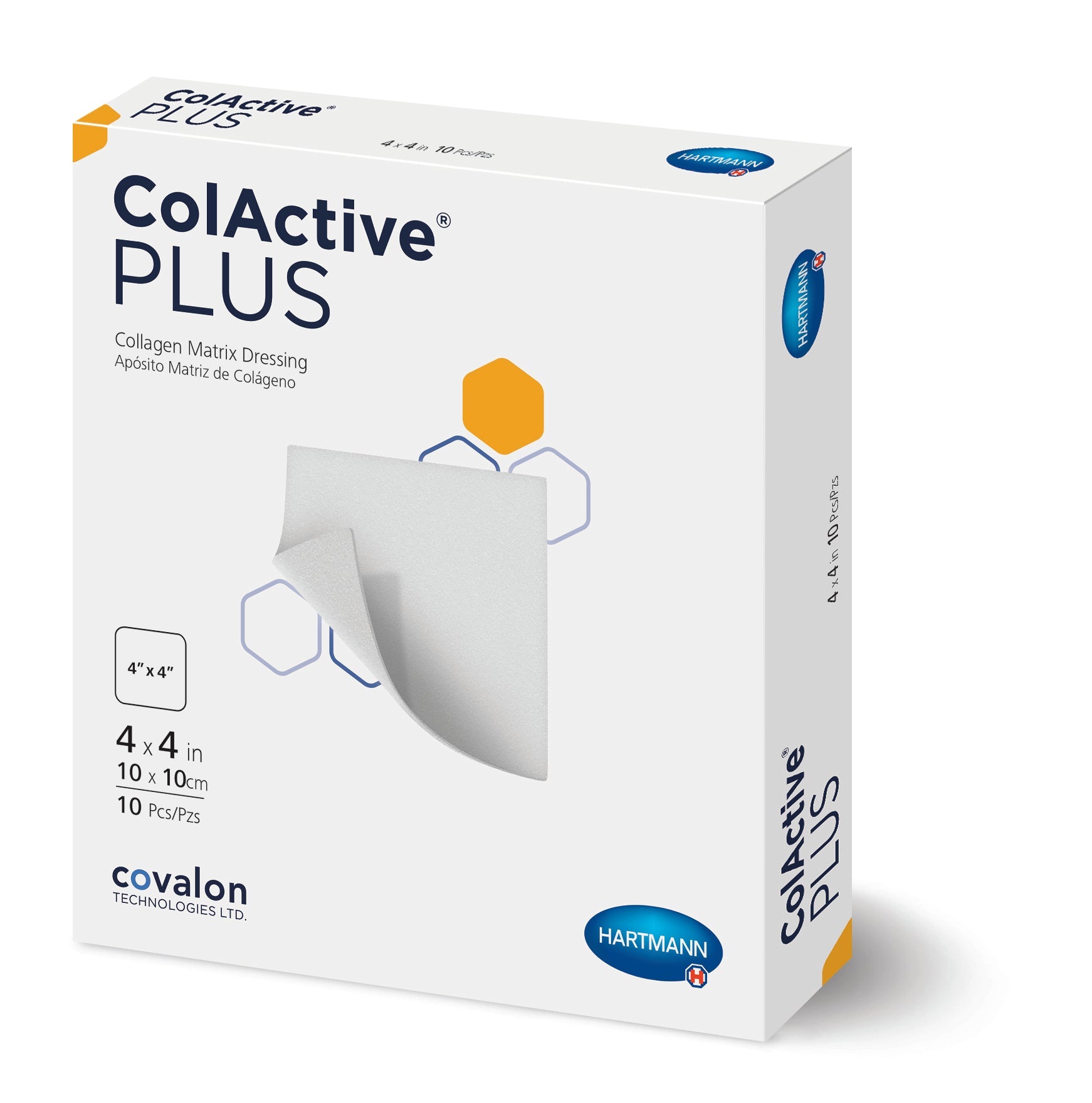 Covalon ColActive Plus Collagen Matrix Dressing, 4" x 4"