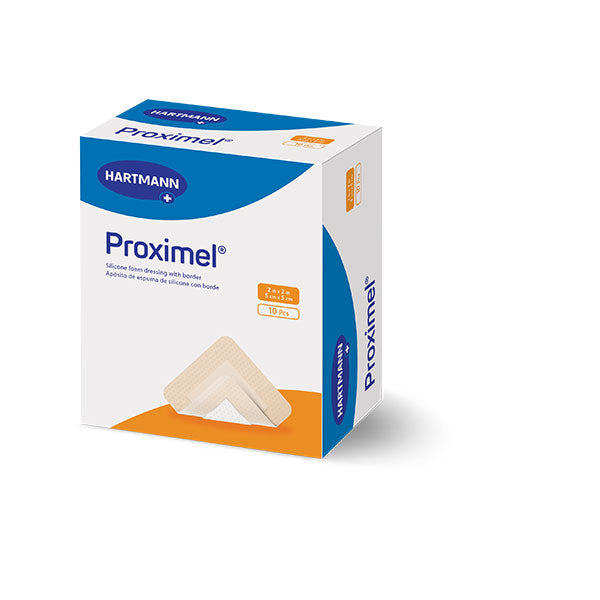 Proximel Silicone Bordered Dressing, 2" x 2"