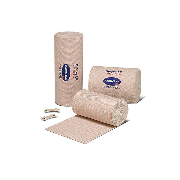 Deluxe Double Length, Orthopedic Grade Elastic Bandage with Clips, 6" x 11 yds. / 15cm x 10m 1 Each