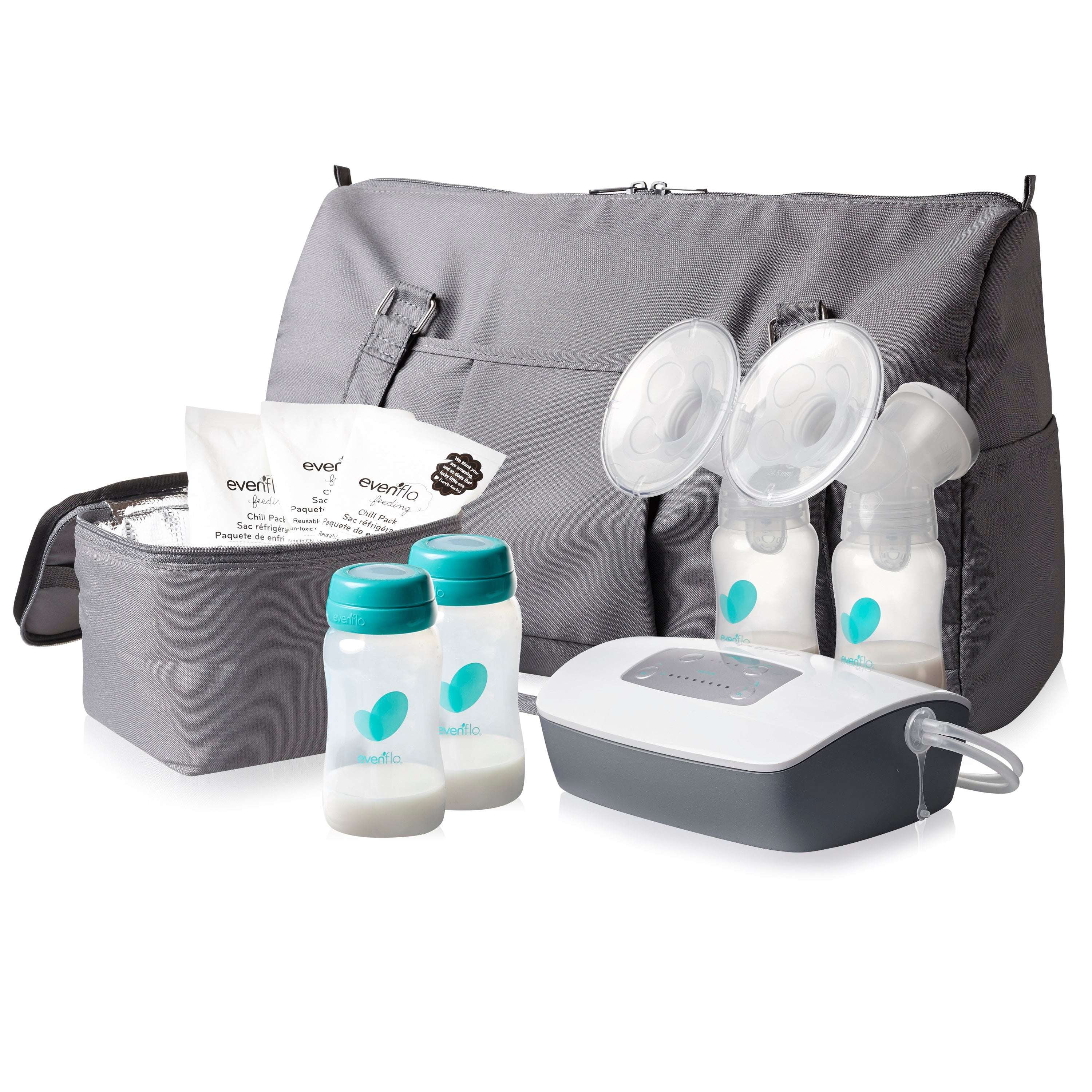 Evenflo Deluxe Advanced Double Electric Breast Pump, Retail Packaging 1 Each