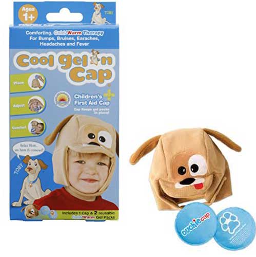 Cool Gel N Cap Kids Ice and Heat Packs with First Aid Cap, Toby The Puppy 1 Each