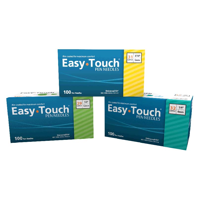 EasyTouch Insulin Pen Needle 32G x 3/16", Teal