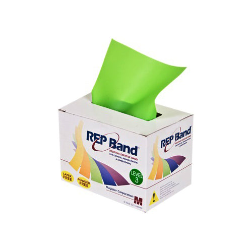 Rep Band Exercise Band, Lime, 6 yd. Roll 1 Each