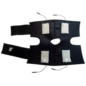 Conductive Knee Brace Soft with (4) 2" x 3" Fabric Electrodes, Universal 1 Each