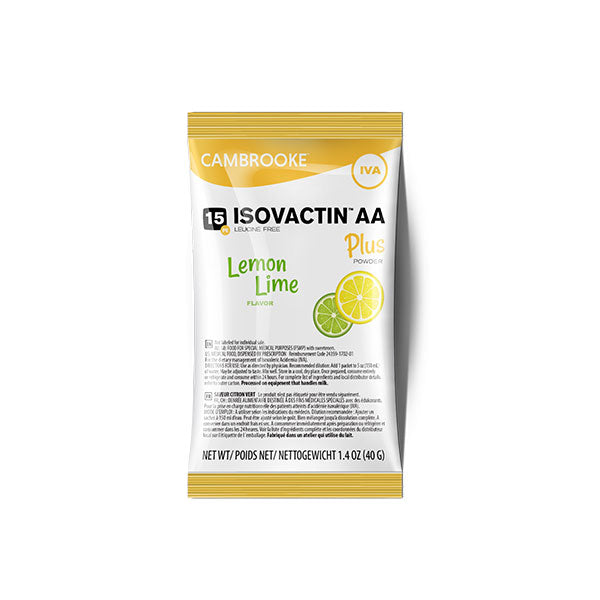 Isovactin AA Plus Powder 15, Lemon Lime 30 Case