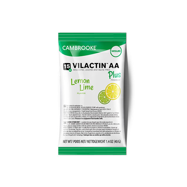 Vilactin AA Plus Powder 15, Lemon Lime 30 Case