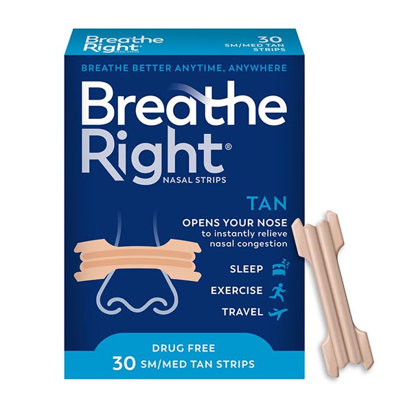 Breathe Right, Tan Strips, SM/MED, 30 ct. 1 Each