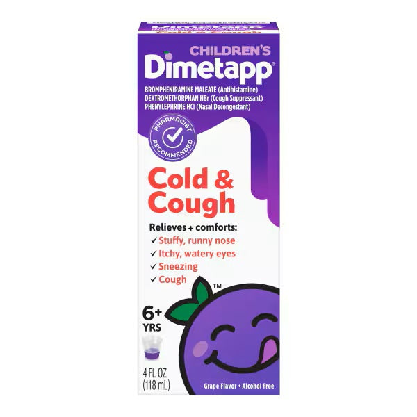 Children's Dimetapp Cold & Cough, Grape, 4 oz