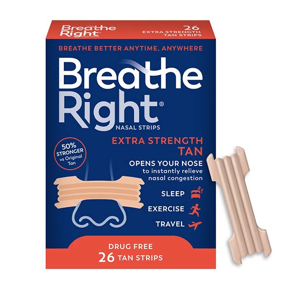 Breathe Right Extra Strength, Tan Strips, 1" x 8", 26 ct 1 Each