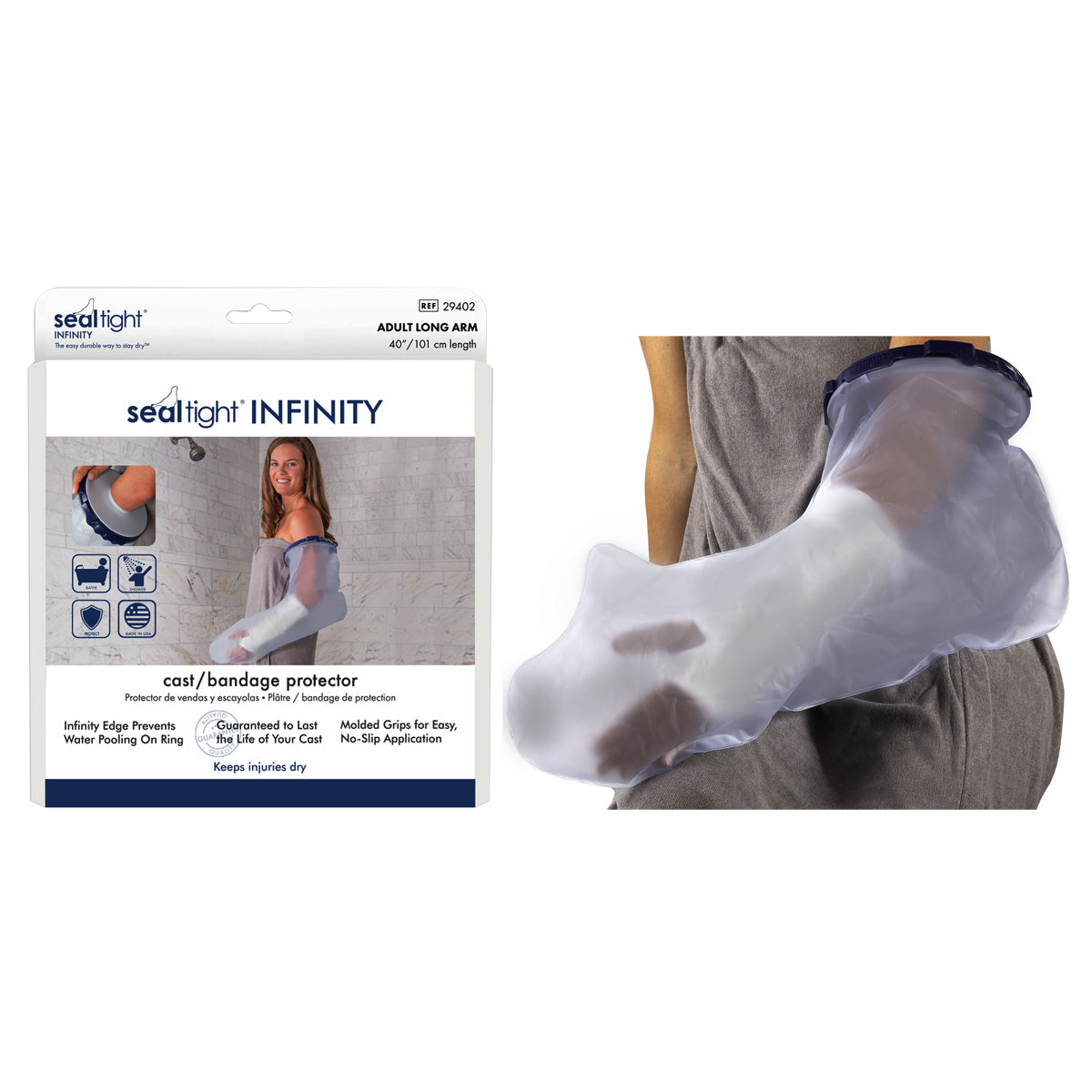 Seal-Tight Infinity Cast Protector Adult Long Arm 1 Each