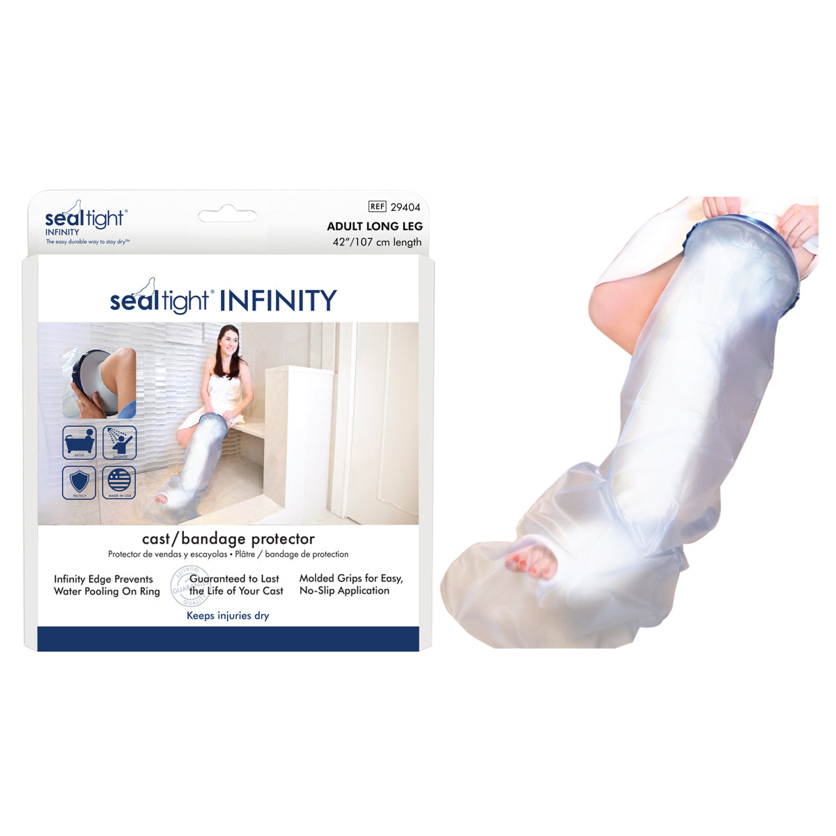 Seal-Tight Infinity Cast Protector Adult Long Leg 1 Each