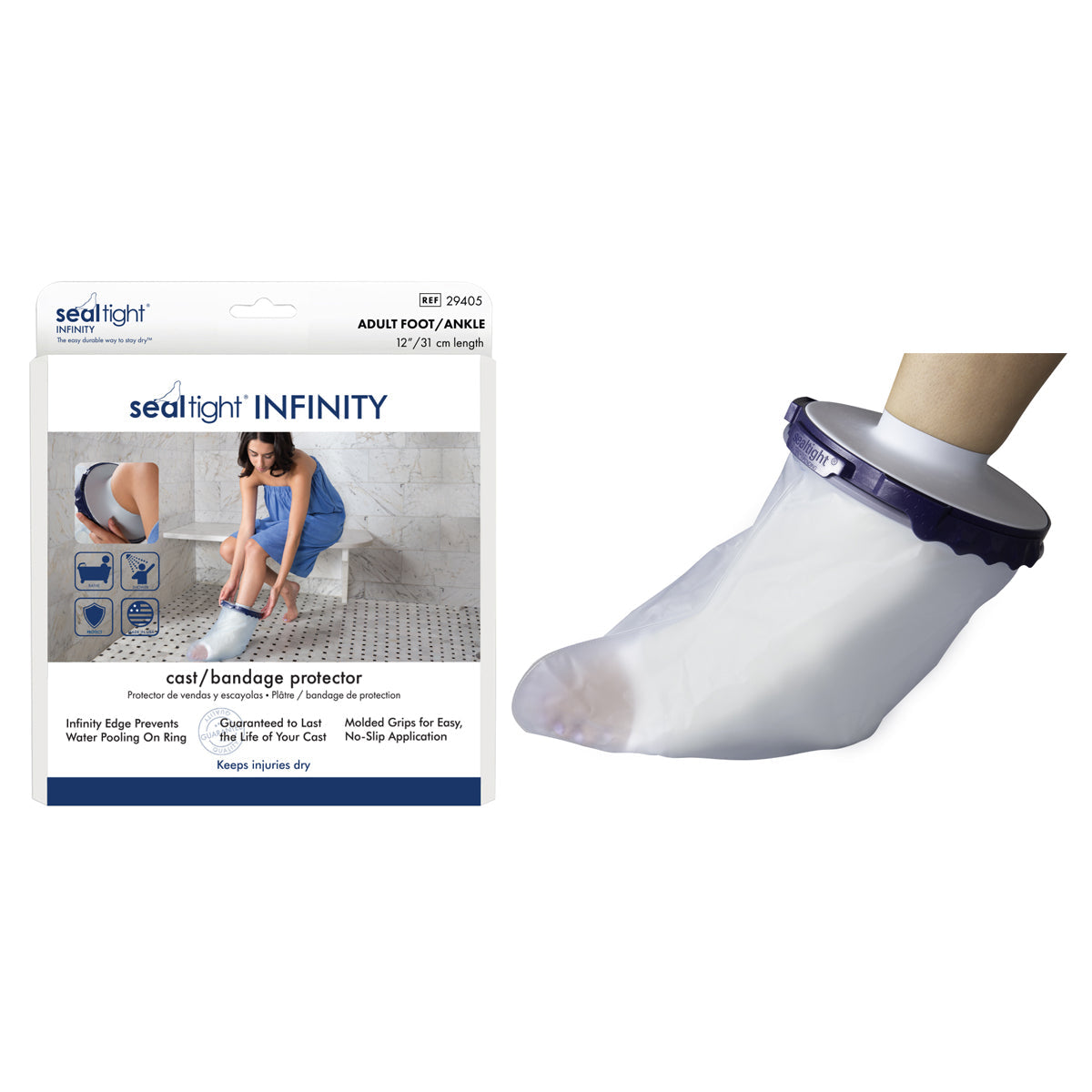 Seal-Tight Infinity Cast Protector Adult Foot/Ankle 1 Each