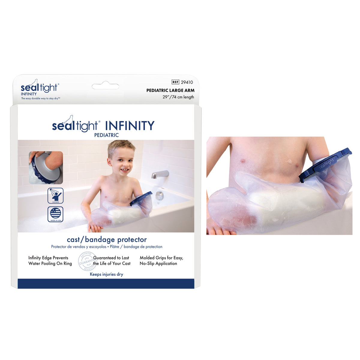 Seal-Tight Infinity Cast Protector Pediatric Large Arm 1 Each