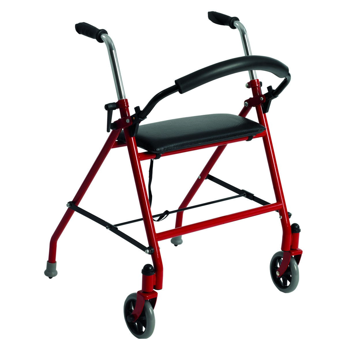 2 Wheel Walker With Seat, Red, 300 lb Capacity 1 Each