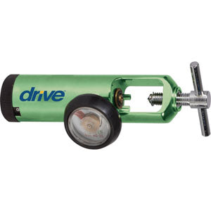 Oxygen Regulator Adult, 0 to 8 LPM, Green 1 Each
