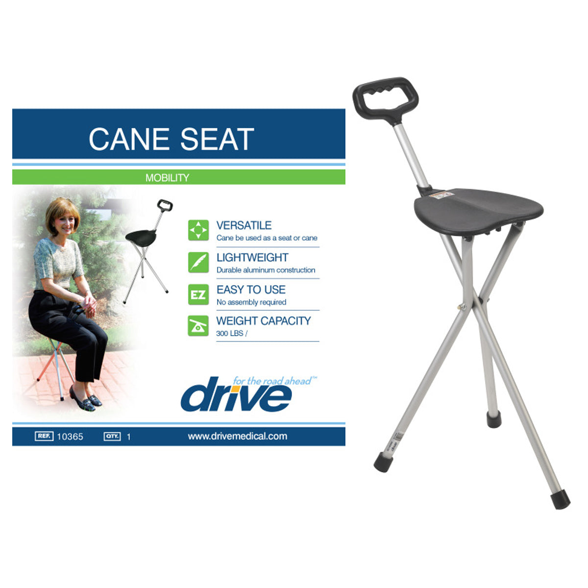 Adjustable Height Cane Seat 1 Each