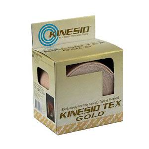 Kinesio Tex Gold Wave Elastic Athletic Tape 1" x 5.4 yds., Beige 2 Pack