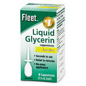 Fleet Liquid Glycerin Suppositories 4 Box