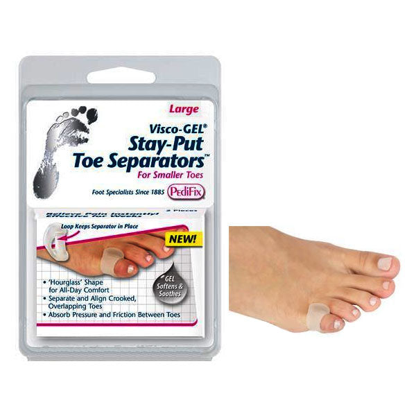Visco-GEL Stay-Put Toe Separators, Large 1 Pack