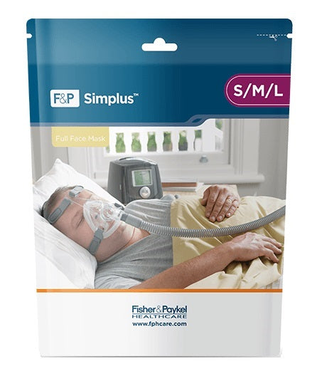 Simplus Full Face Mask Fitpack with Headgear 1 Each