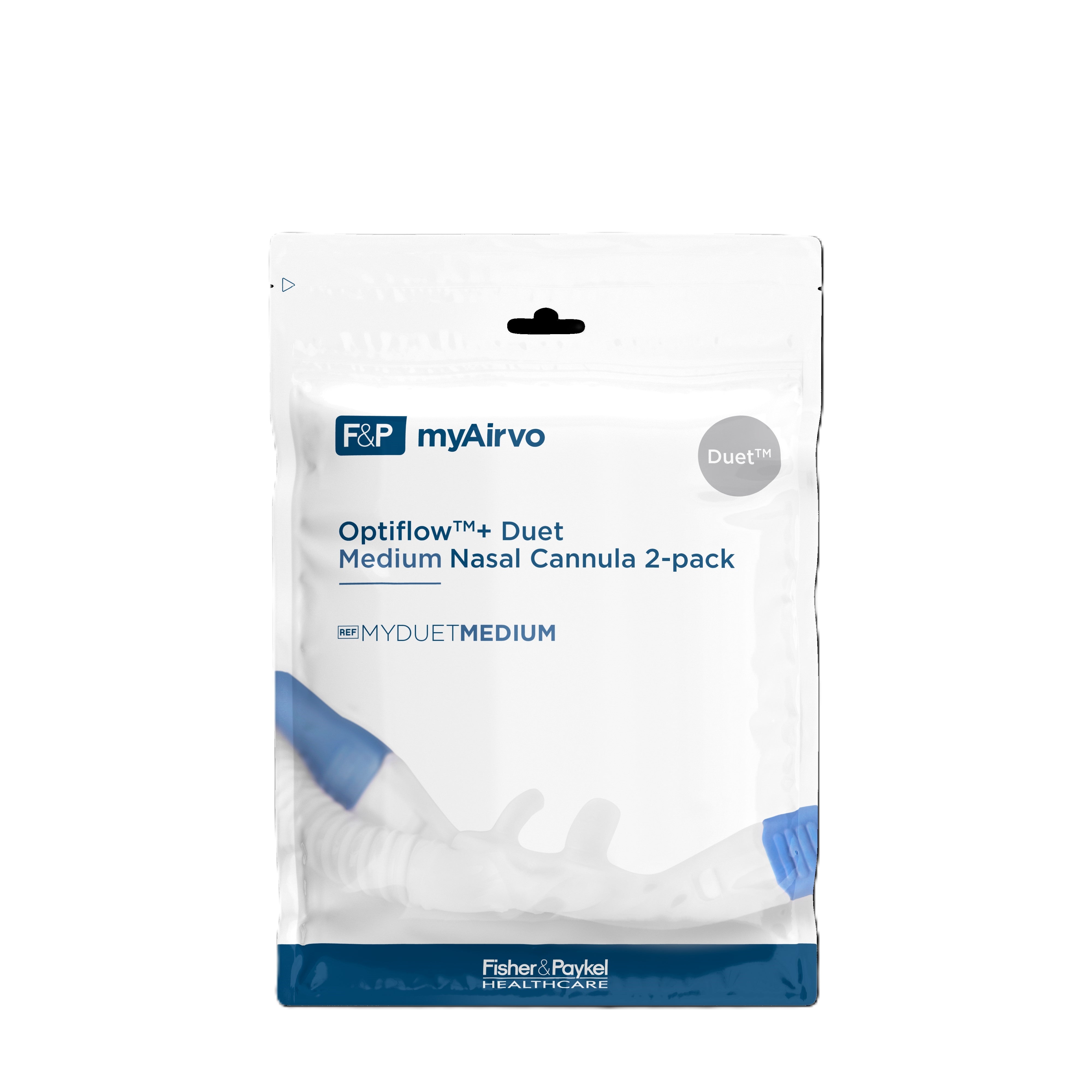 Optiflow + Duet Asymmetrical Nasal Cannula, Medium 2 Pack