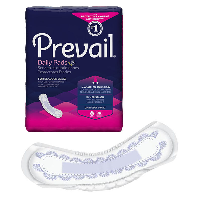 Prevail Bladder Control Pad, Moderate Long, 11" 54 Pack