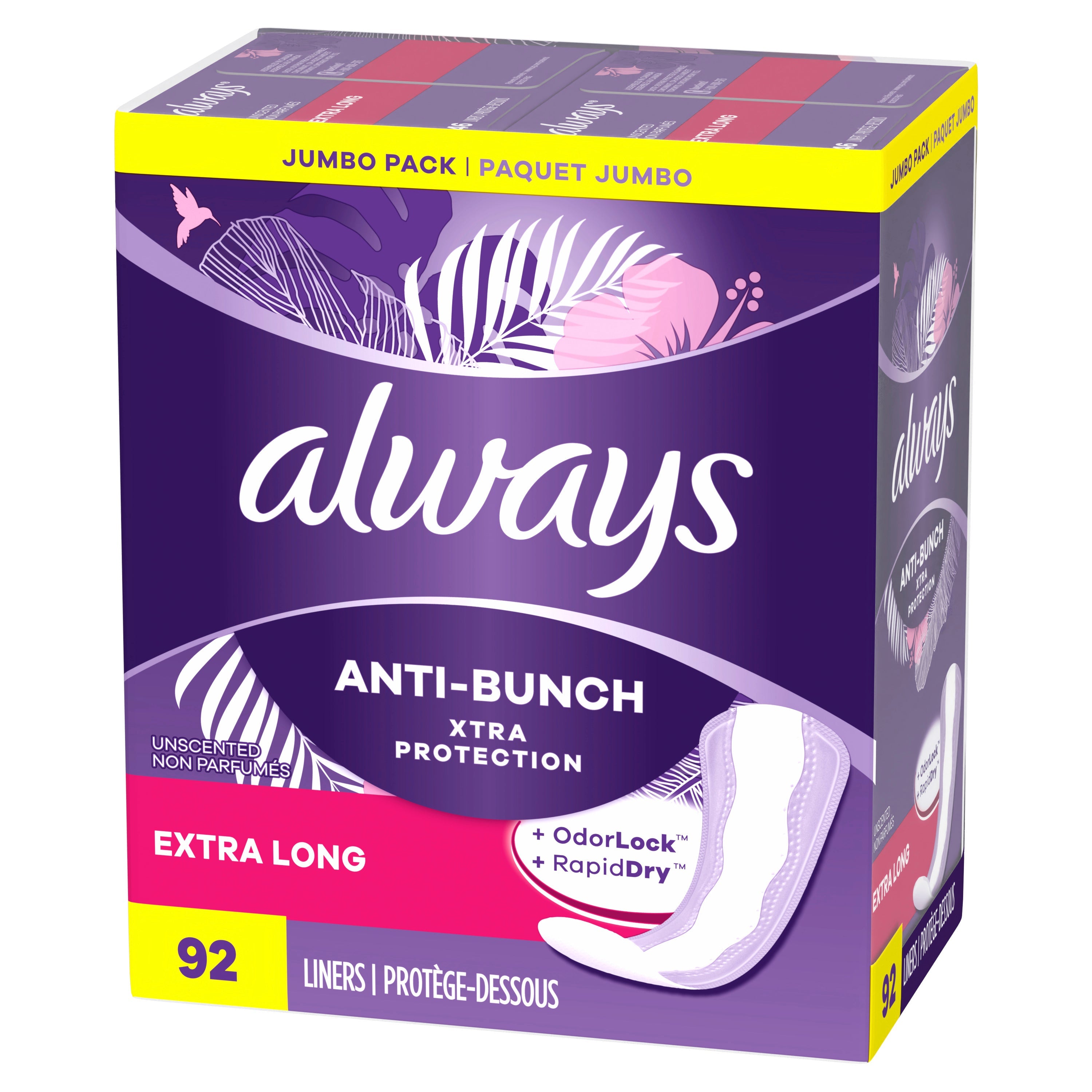 Always ALW P/L 4/92 XL UN HPN 2.7X, 92 ct 92 Pack