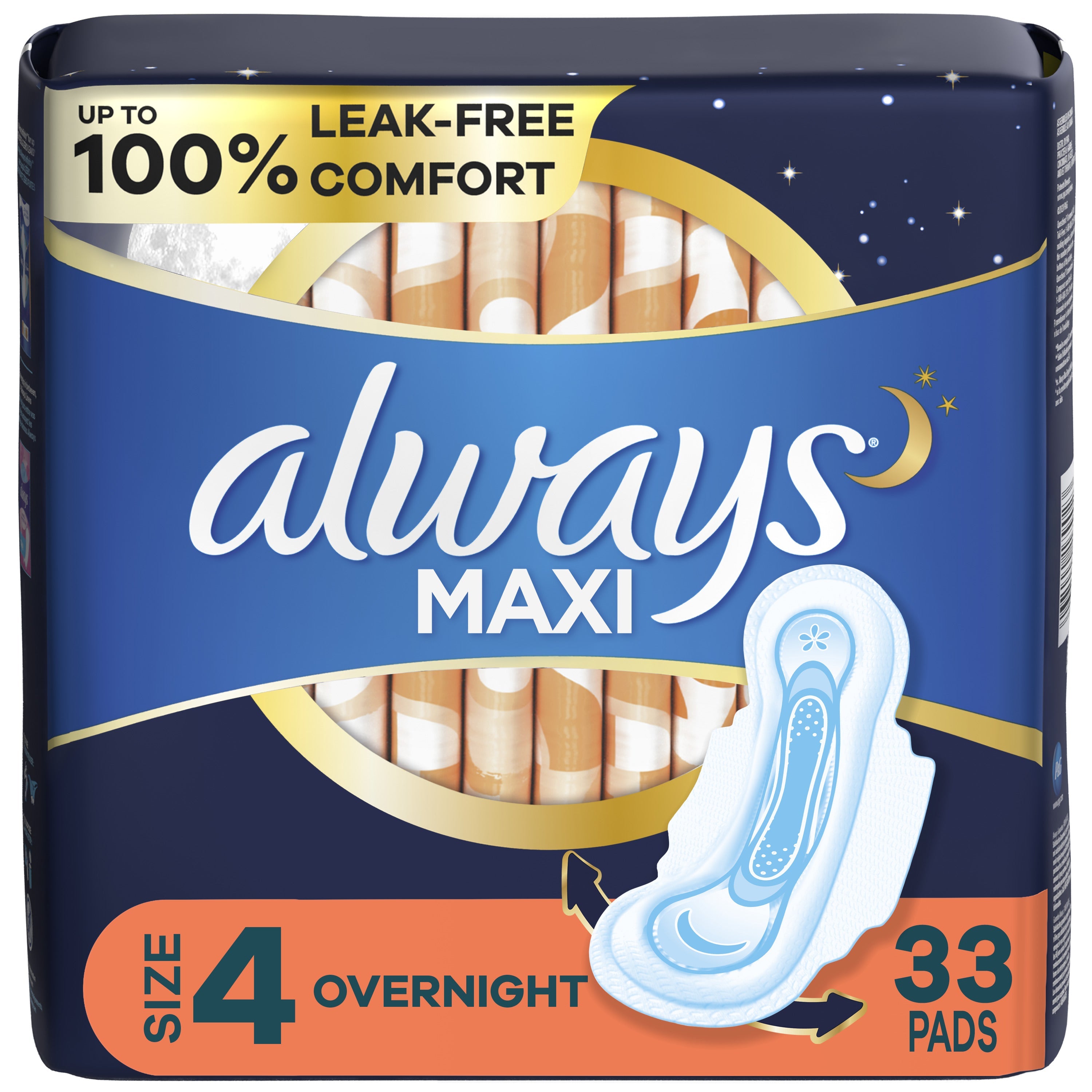 Always ALW TFF 6/33 SZ 4 ONGT T5 UN 2.7X, 33 ct 33 Pack