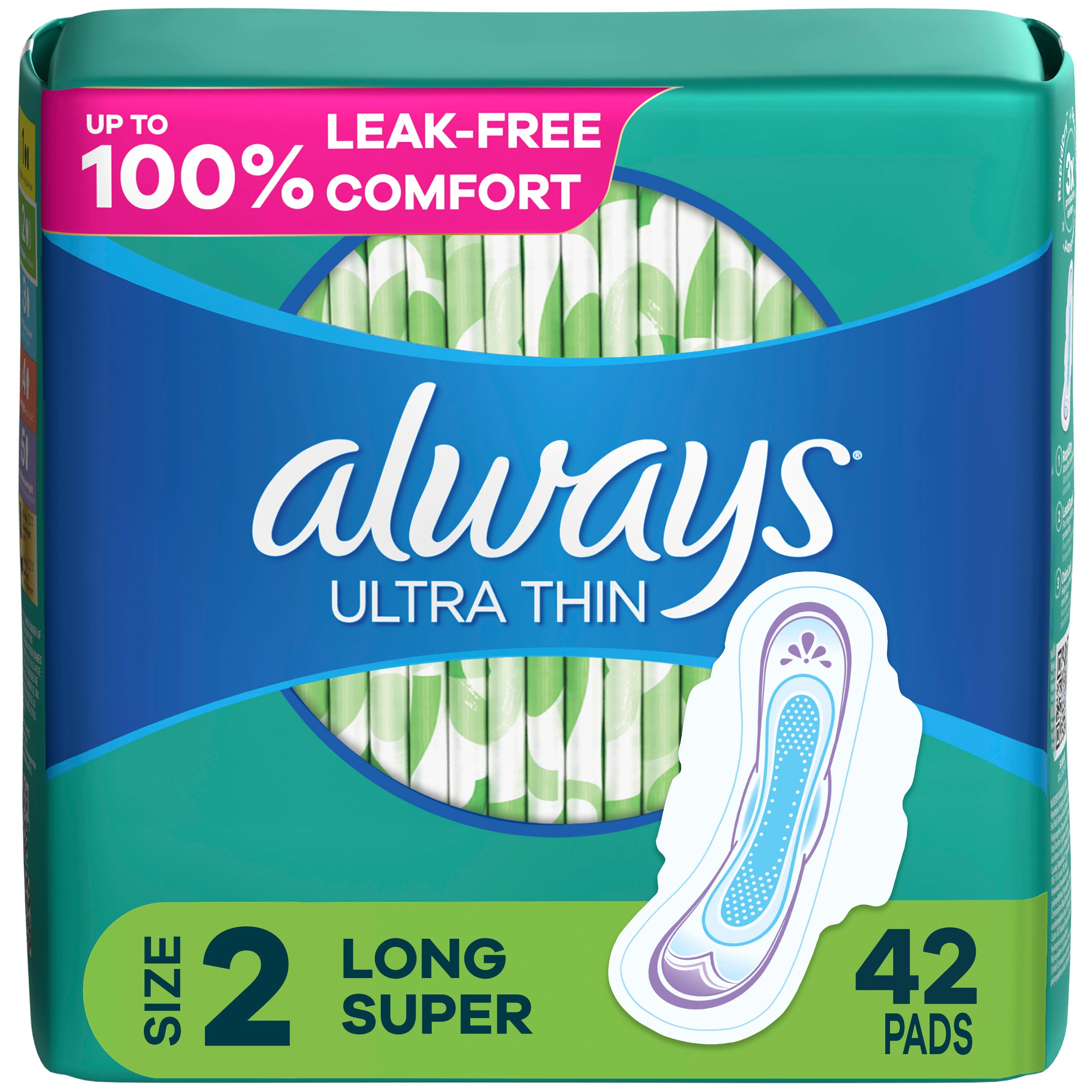 Always ALW ULT 3/42 Sz 2 Long S3 UN 2.7X, 42 ct 42 Pack