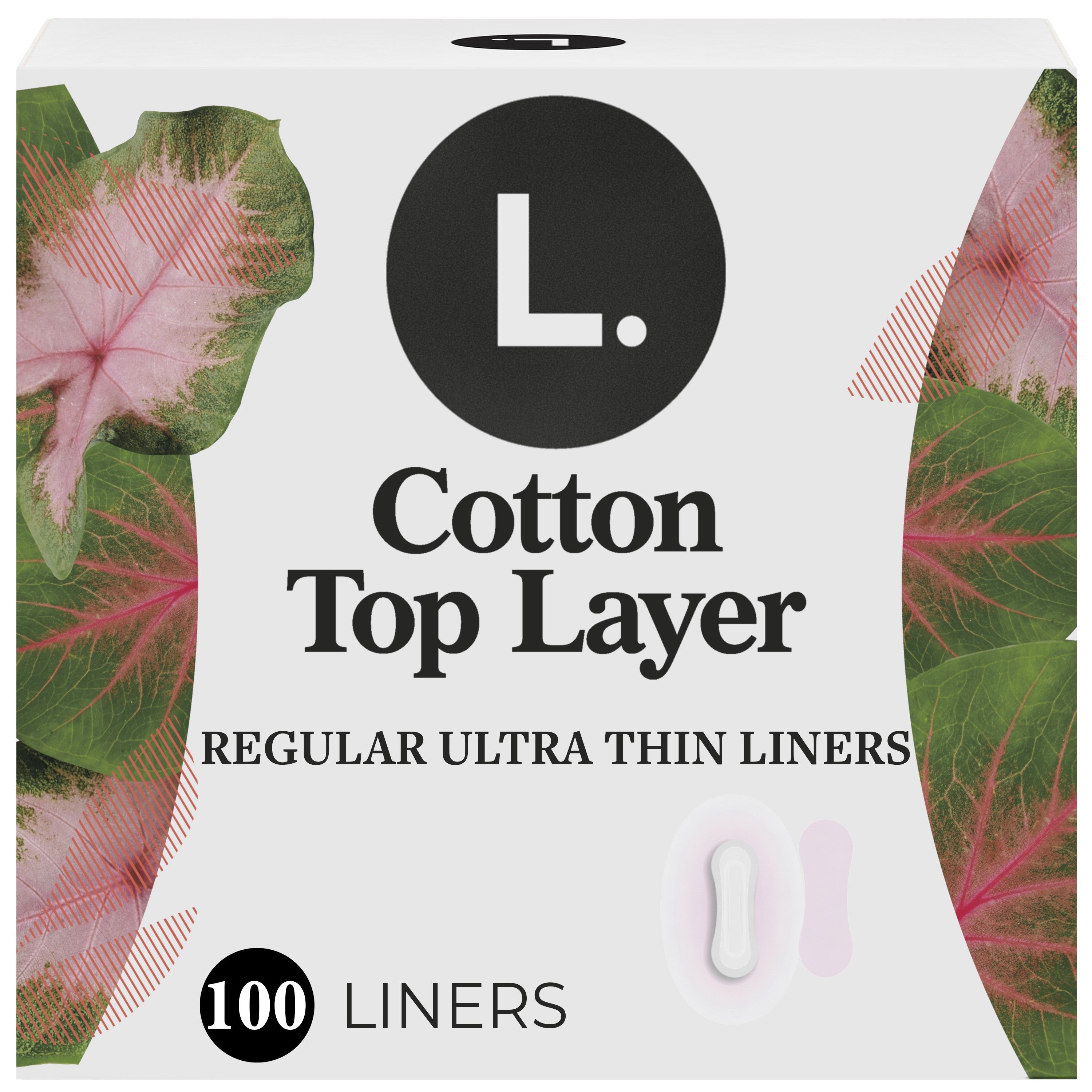 L. Ultra Thin Unscented Liners, Regular Coverage, 100 ct