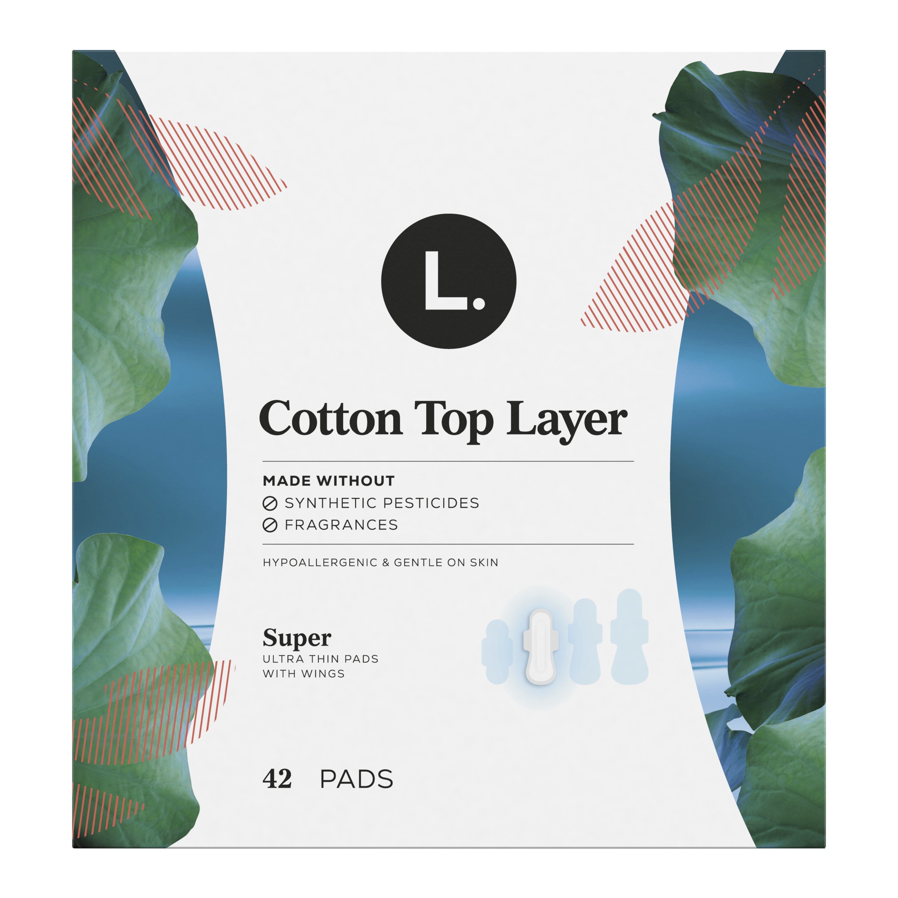 L. Ultra Thin Pads with Wings, Super, 42 ct