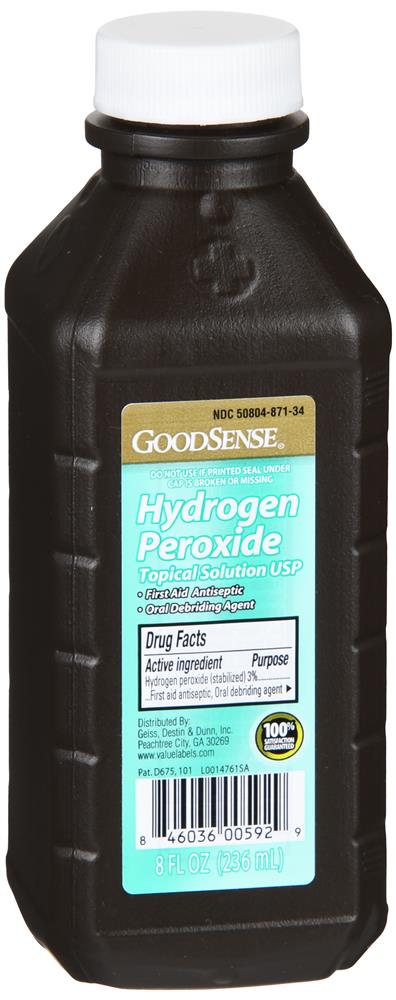 GoodSense Hydrogen Peroxide, 3%, 8 oz 1 Each