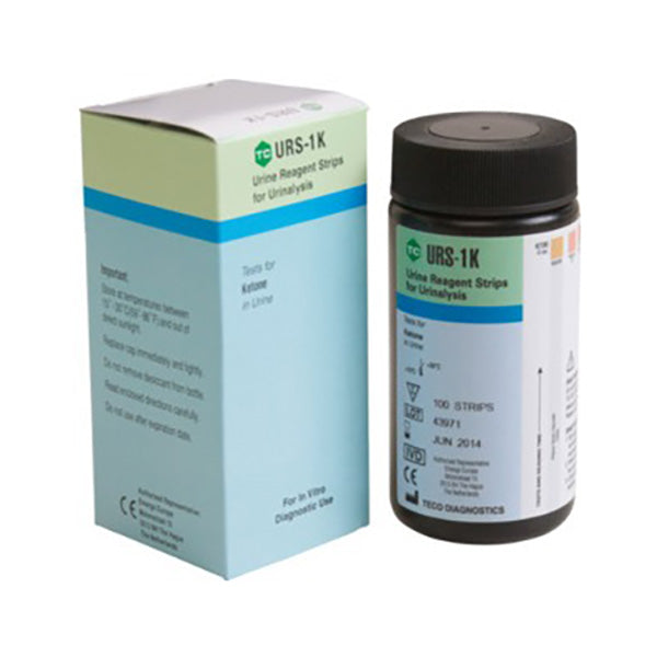 Ketone Urinalysis Reagent Test Strip (100 count) 100 Box