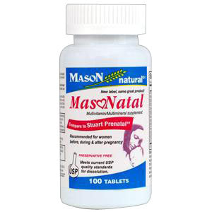 Masonatal compare to Stuart Natal Prenatal Tabs, 100 Count 1 Each