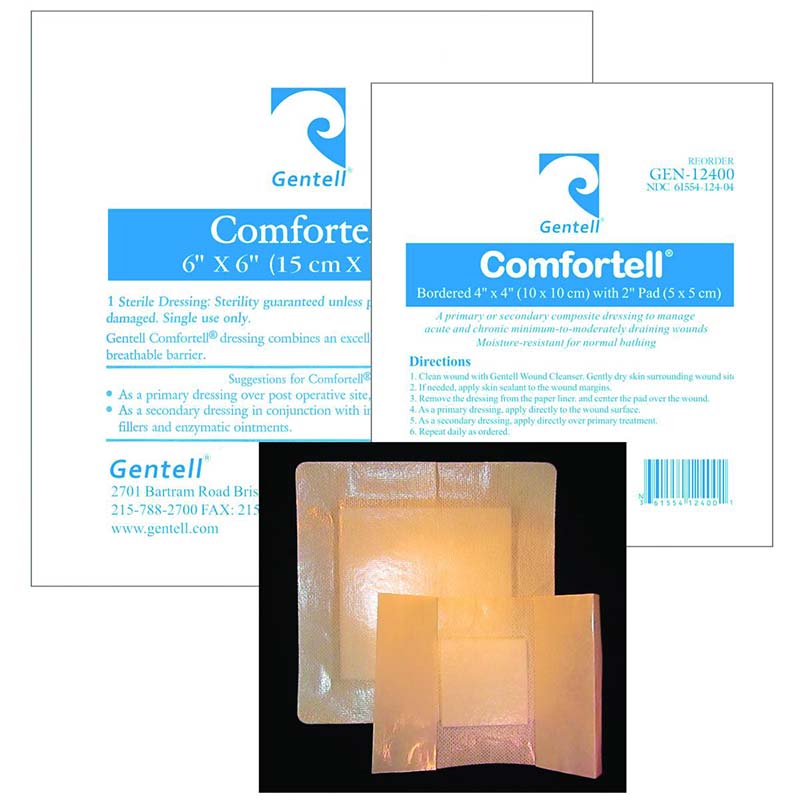 Comfortell Composite Dressing, 4" x 4" 12 Pack