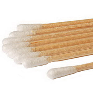 Non-Sterile Cotton Large-Tip Applicator with Wood Handle 6" 5000 Case