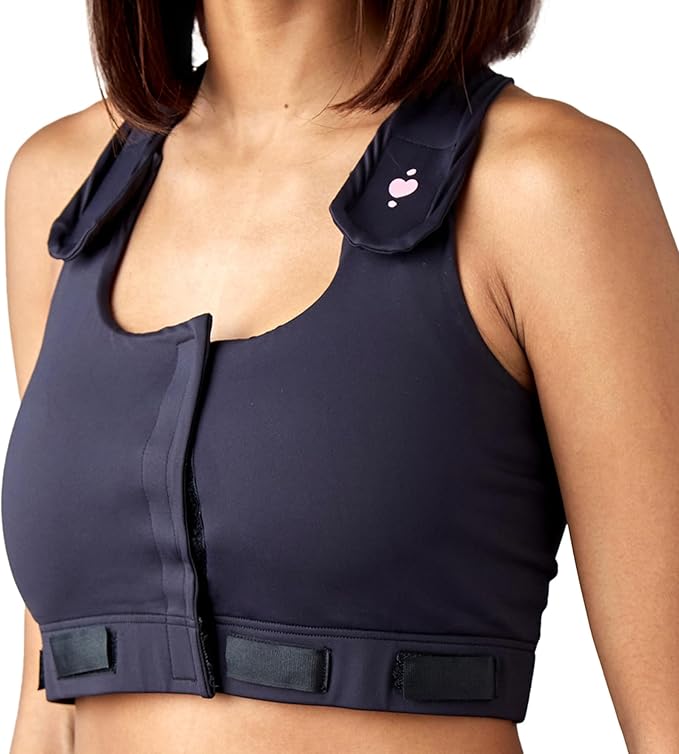 heart&core Larissa Post-Surgical Bra, Black, 2XL 1 Each
