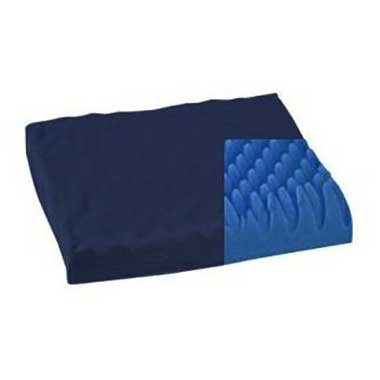 Convoluted Wheelchair Cushion, 18" x 16" x3", Navy Cover 1 Each