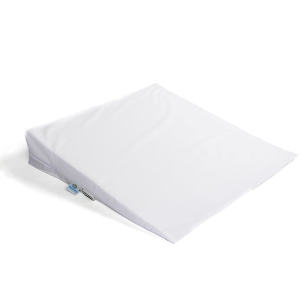 Foam Slant Wedge with White Zip Cover, 21" x 21" x 11", White 1 Each