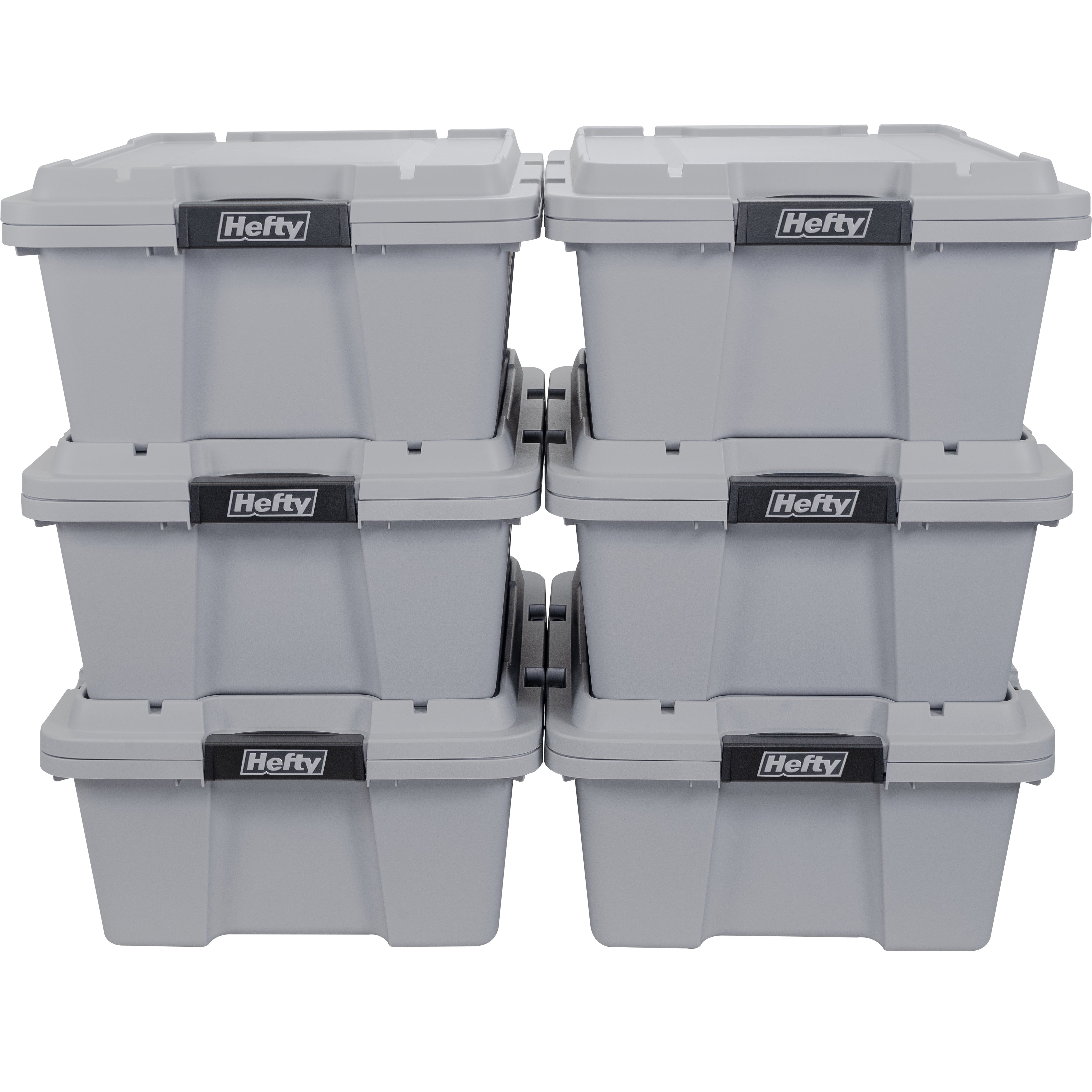 Hefty Hi-Rise Max Storage Container, 48 Qt, Gray 1 Each