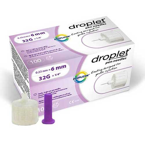 Droplet Pen Needle 31G (0.25mm) x 6mm (100 count) 100 Box