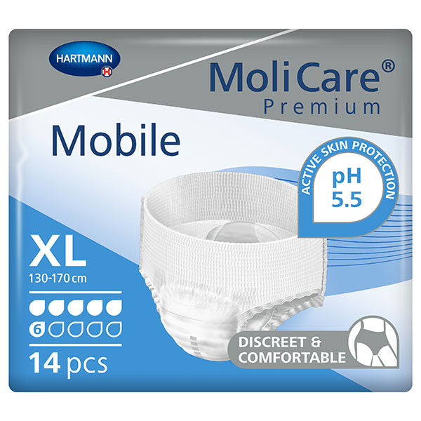 MoliCare Premium Mobile 6D Disposable Protective Underwear X-Large 51" - 67"
