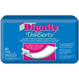 Dignity ThinSerts Liner, 3.5" x 12" 45 Pack