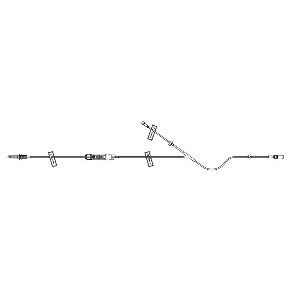 Sapphire PCA Set with KVO Y-Extension, Microbore, Backcheck Valve, 119"
