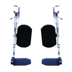 Hemi Elevating Legrests with Heel Loop Composite Footplate, 1-1/2" Hanger Pin Spacing 2 Pack