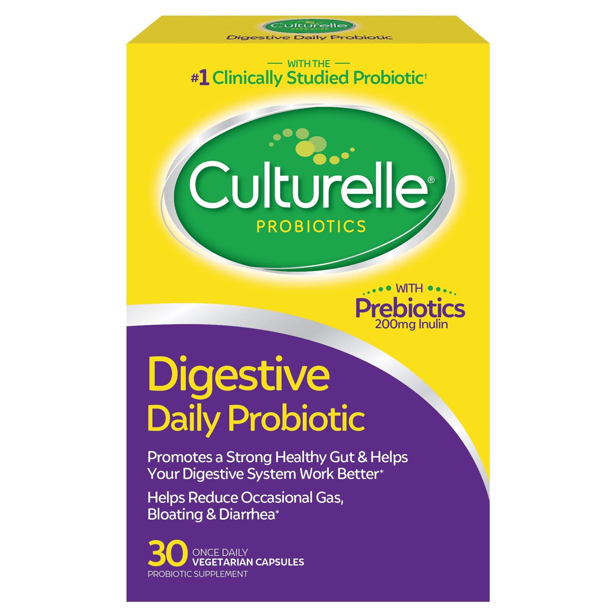 Culturelle Digestive Health Daily Probiotic Capsules, 30 ct. 1 Each