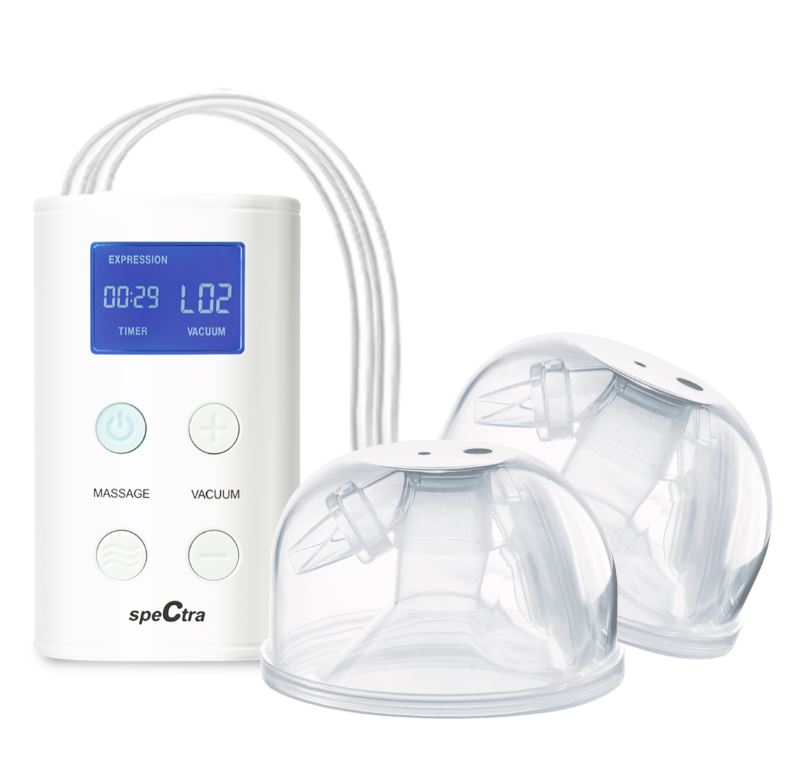 Spectra 9 Plus & CaraCups Pumping On-The-Go Hands-Free Wearable Milk Collection Kit 1 Each