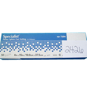 Specialist Extra-Fast Plaster Splint 4" x 15" 50 Box